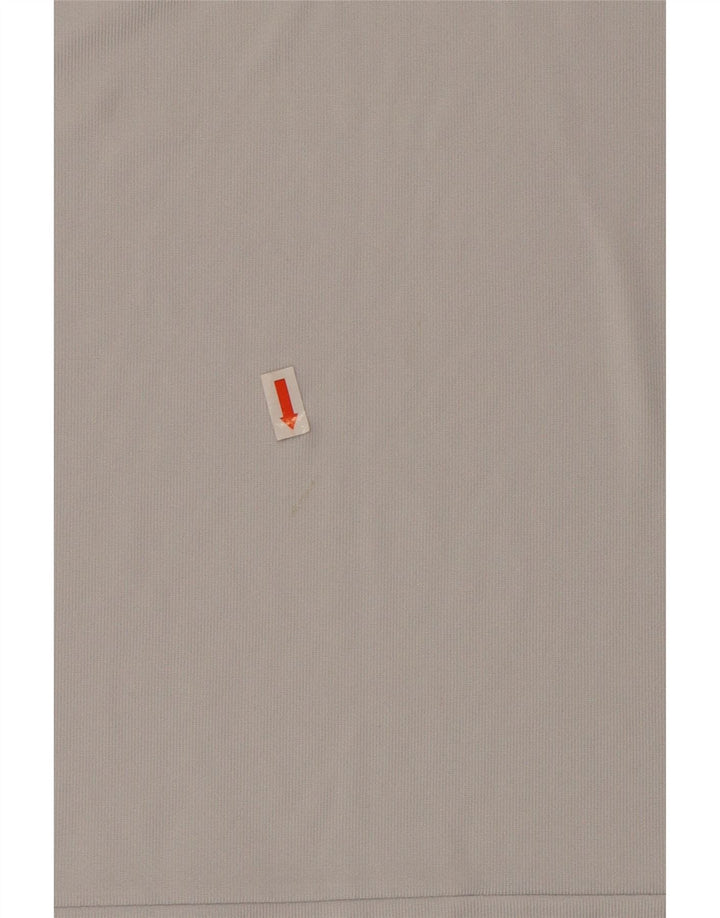 Camiseta feminina ROBERTA DI CAMERINO UK 14 poliéster cinza médio