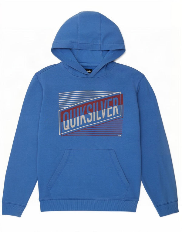 Quiksilver Boys Graphic Jumper com capuz 11-12 anos algodão azul