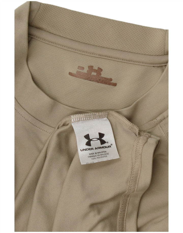 Camiseta masculina Under Armour grande poliéster bege