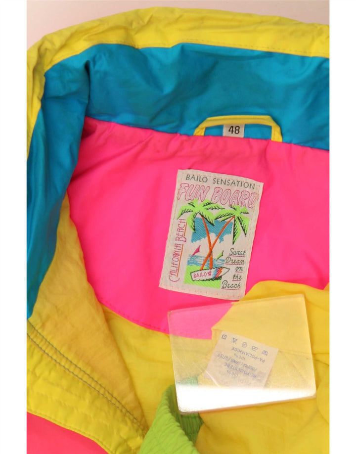 Jaqueta de chuva masculina Bailo pulôver IT 48 bloco colorido médio multicolorido