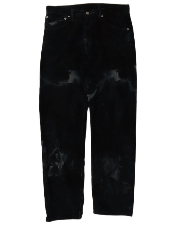 Calça Levi's Masculina 521 Straight Corduroy W34 L32 Azul Marinho Tie Dye Algodão