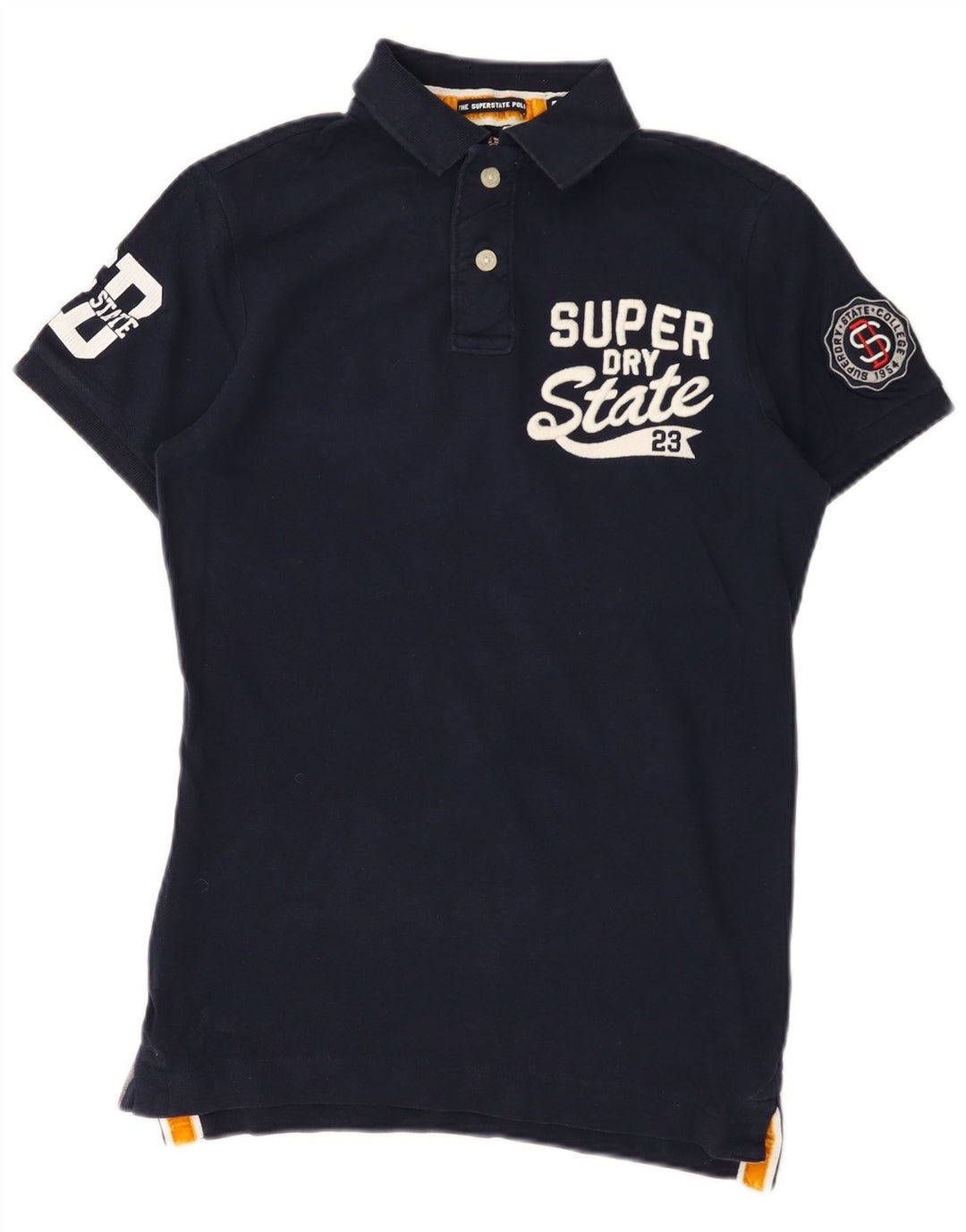 Camisa polo masculina Superdry Graphic Rugby azul marinho médio