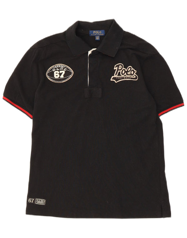 Polo Ralph Lauren Meninos Camisa Polo Gráfica 14-15 Anos Grande Algodão Preto