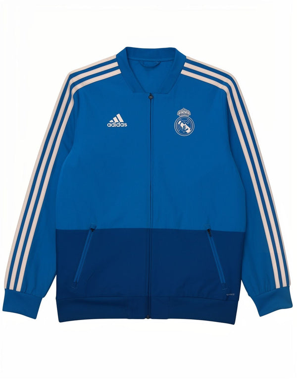 Adidas Boys Real Madrid Tracksuit Top Jacket 15-16 Anos Azul Esportes