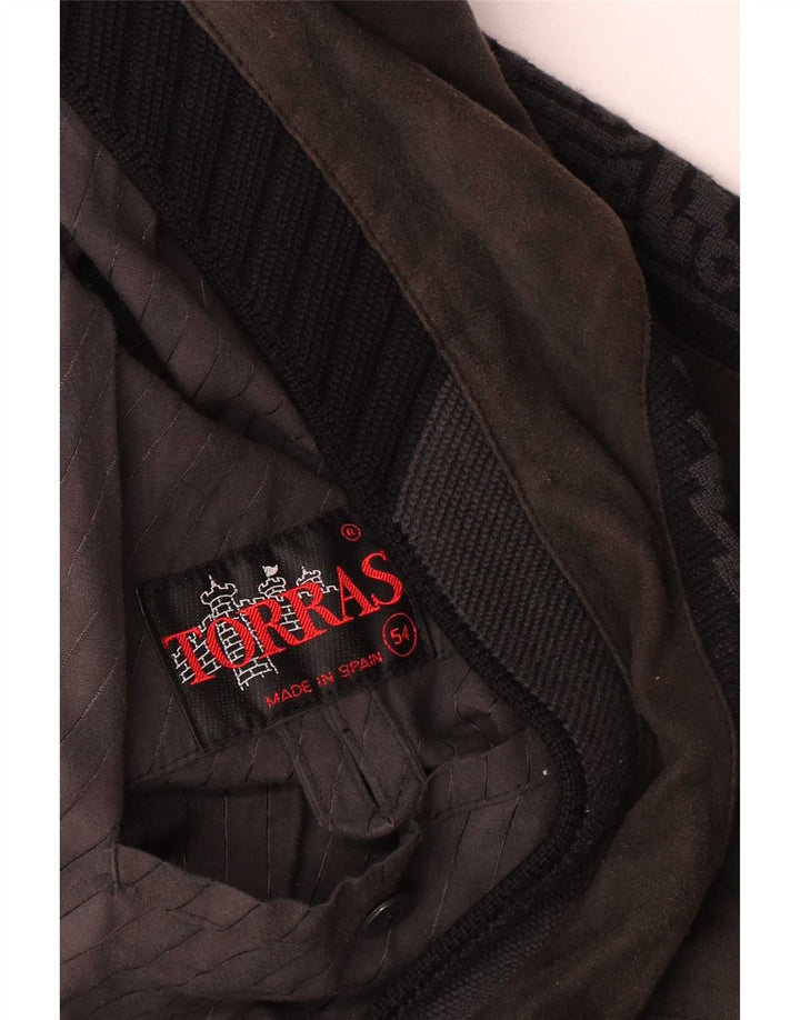 Jaqueta bomber de camurça masculina Torras IT 54 2XL cinza