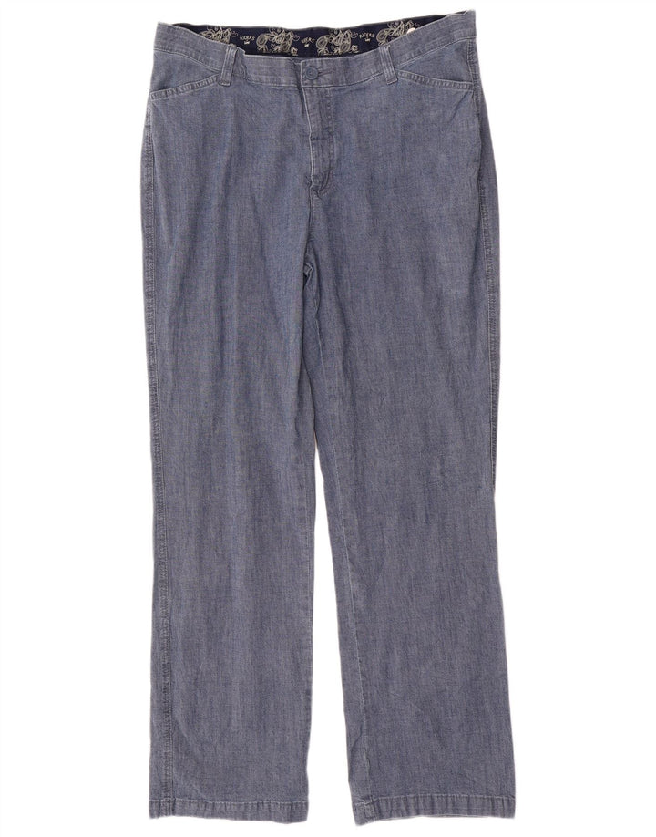 Calça casual feminina LEE Riders de cintura alta US 18 2XL W36 L31 azul