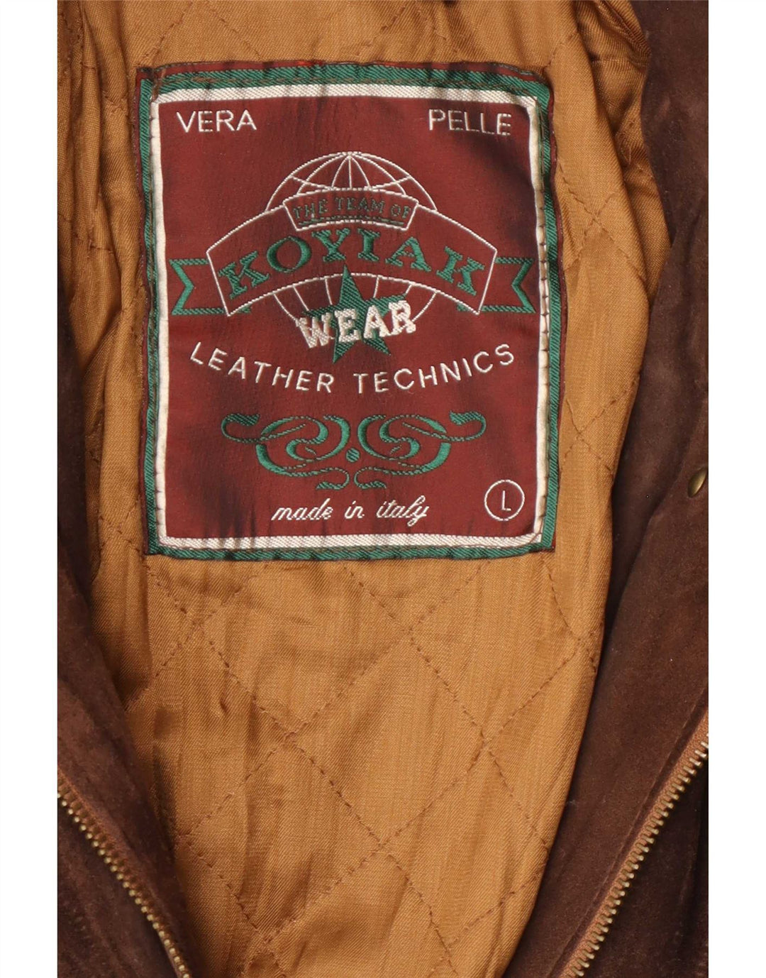Sobretudo de camurça vintage feminino Reino Unido 16 grande couro marrom