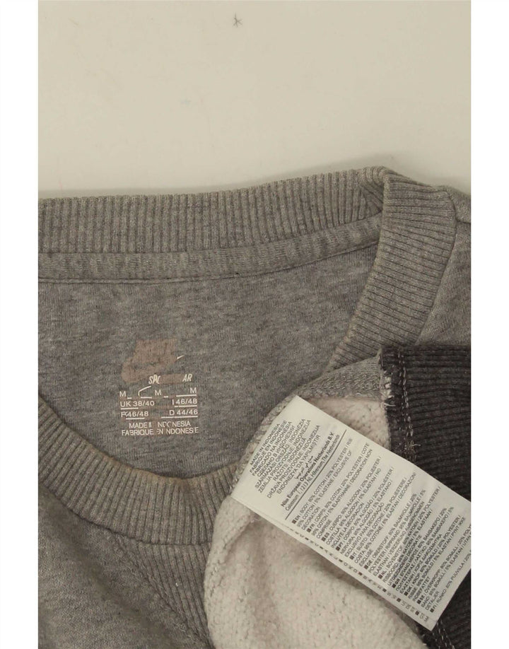 Moletom masculino Nike Jumper UK 38/40 cinza médio manchado de algodão