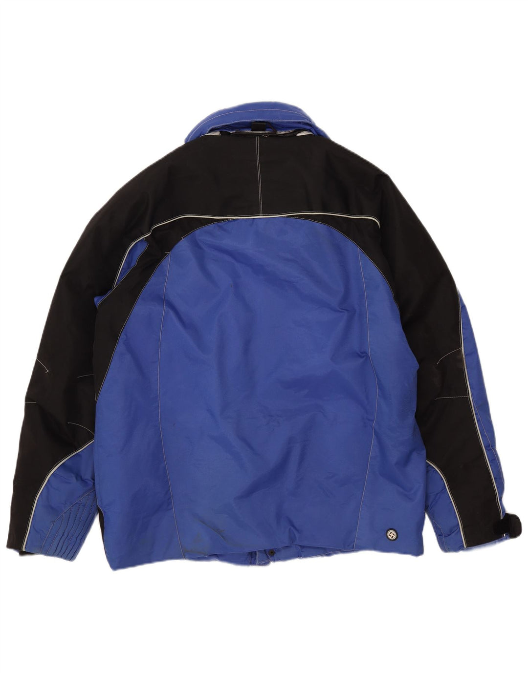 Jaqueta de esqui masculina Colmar UK 40 grande bloco colorido azul nylon