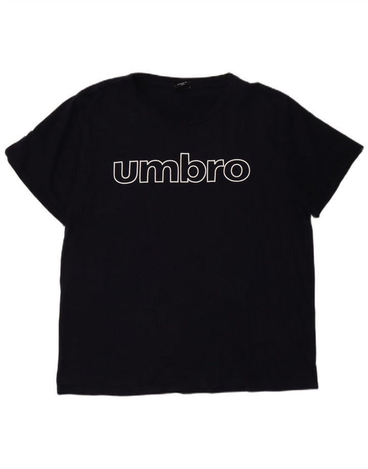 Camiseta gráfica masculina Umbro Top 2XL Azul marinho