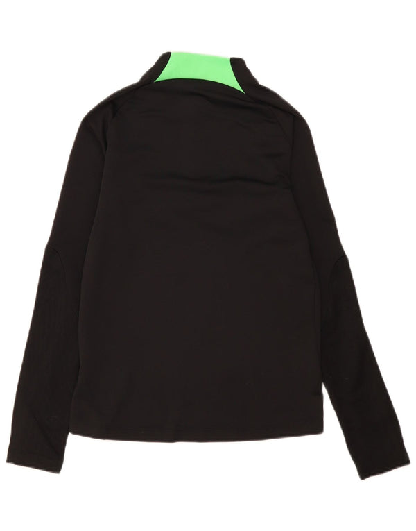 Nike Meninos Zip Neck Pullover Treino Top 10-11 Anos Médio Preto