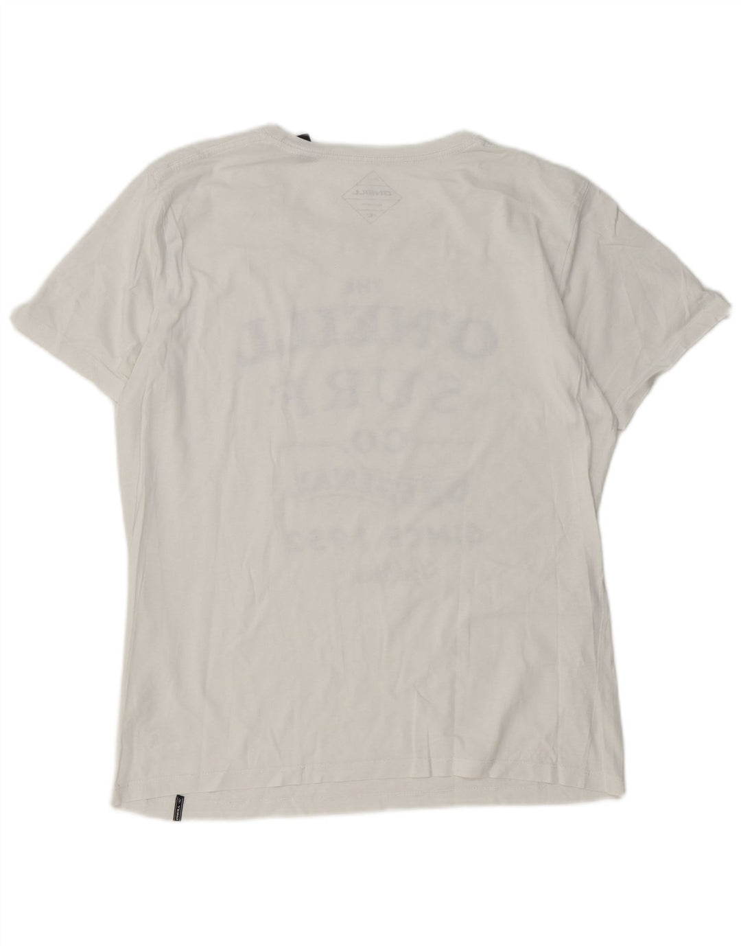 Camiseta gráfica masculina O'Neill Top médio algodão branco