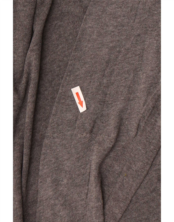 Camisa polo masculina de manga comprida Zara 2XL cinza