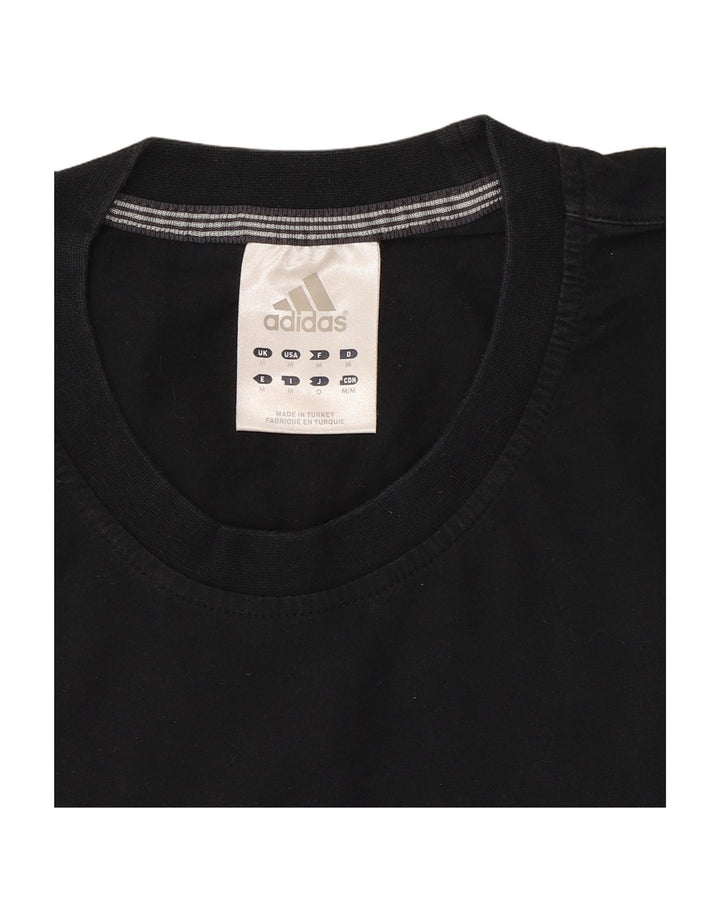 ADIDAS Camiseta Masculina Top Médio Algodão Preto