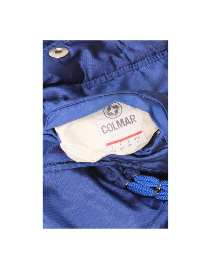 Casaco acolchoado reversível feminino COLMAR IT 44 nylon azul médio