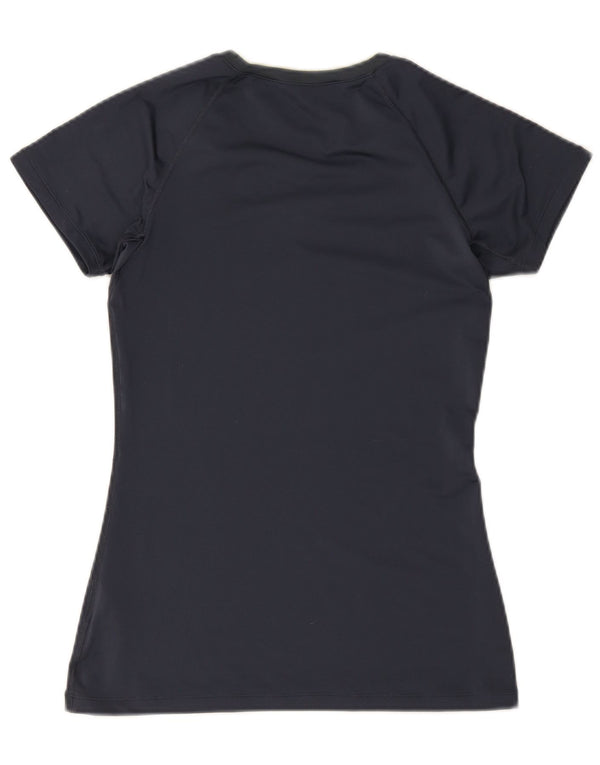 Camiseta feminina Nike Dri Fit Top UK 12 Médio Azul Marinho Poliéster