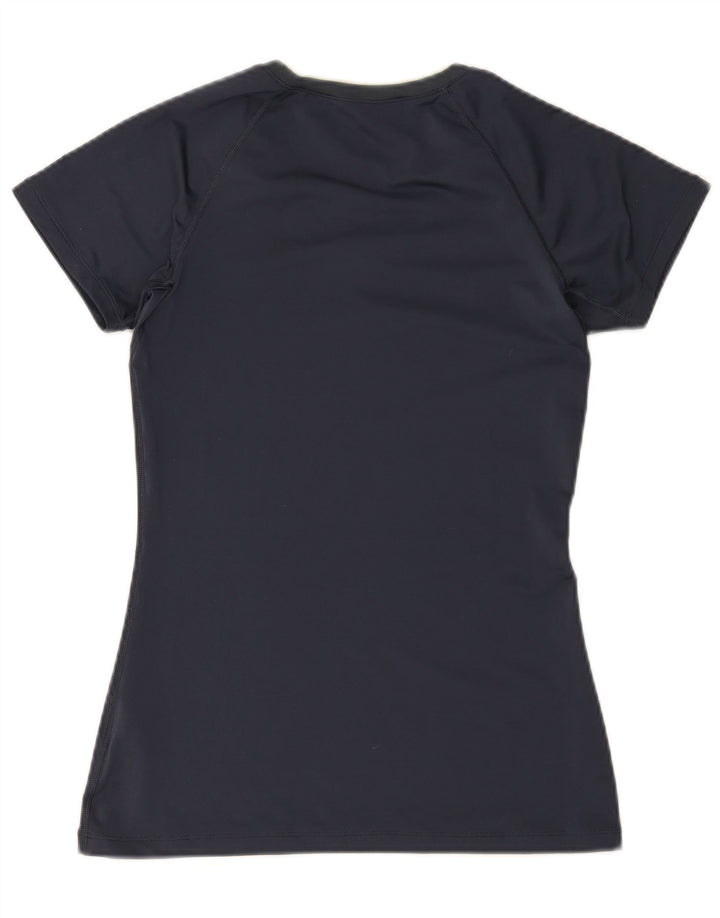 Camiseta feminina Nike Dri Fit Top UK 12 Médio Azul Marinho Poliéster