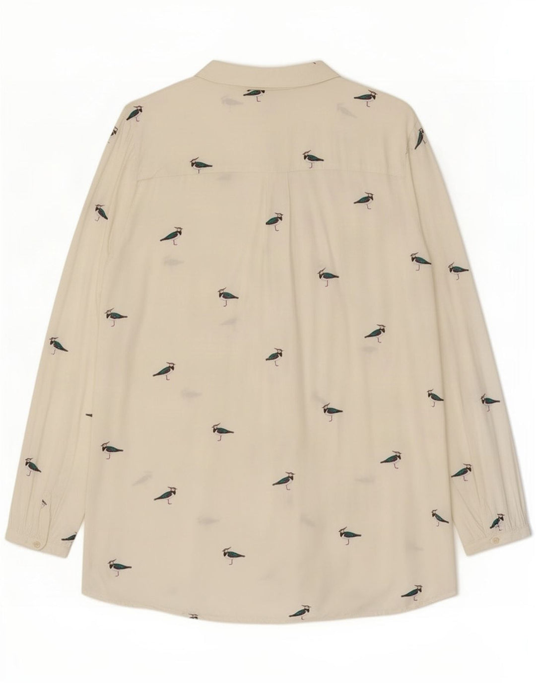 Blusa feminina Joules com estampa abstrata oversized Reino Unido 18 XL branca