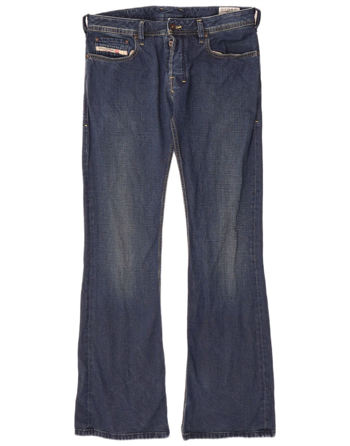 Diesel Masculino Bootcut Jeans W32 L33 Azul Algodão