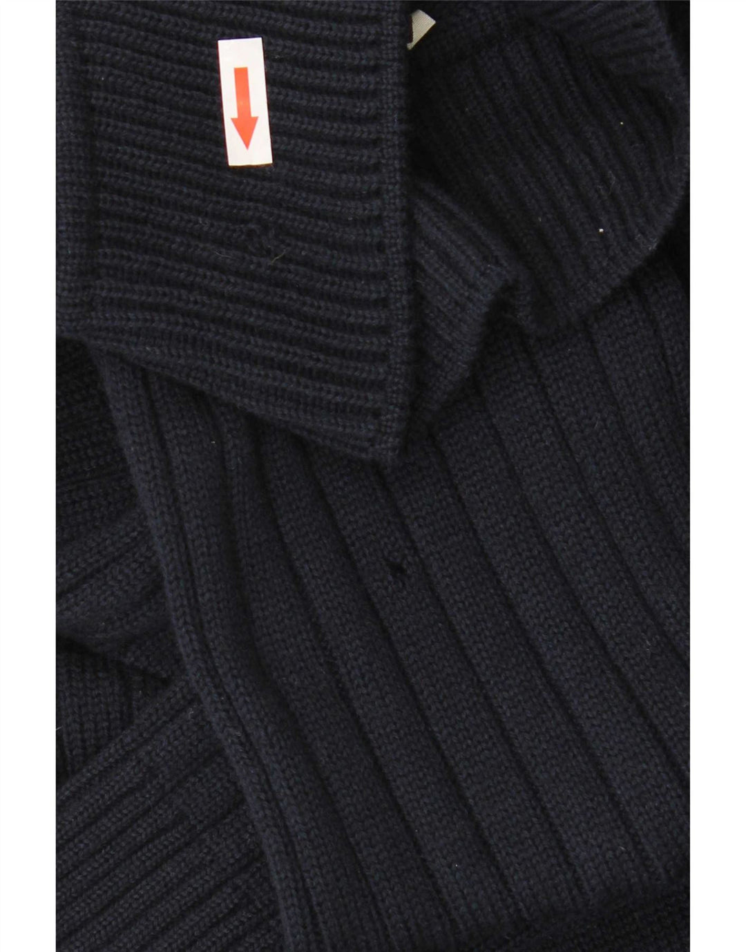 Suéter Cardigan Masculino Ranger IT 50 Lã Virgem Colorblock Azul Marinho Médio