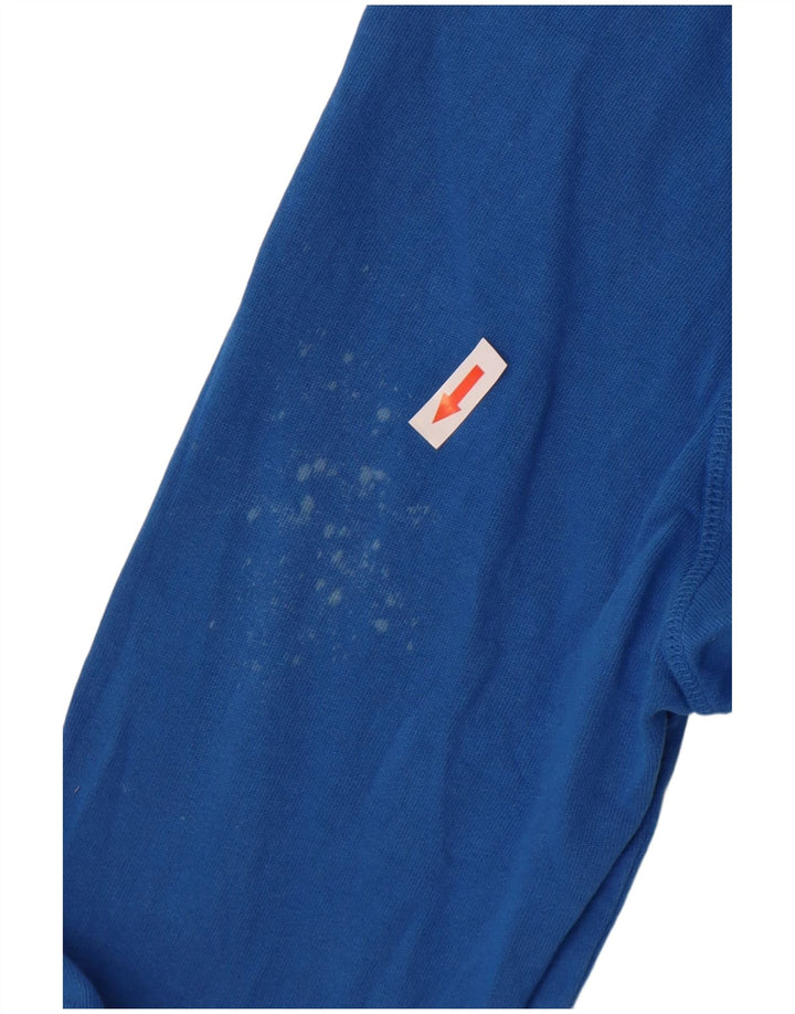 Crew Clothing moletom feminino Jumper UK 12 algodão azul médio