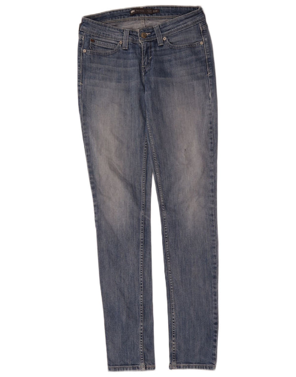 Calça jeans feminina Levi's Demi Curve cintura baixa skinny US 5 médio W27 L32 azul