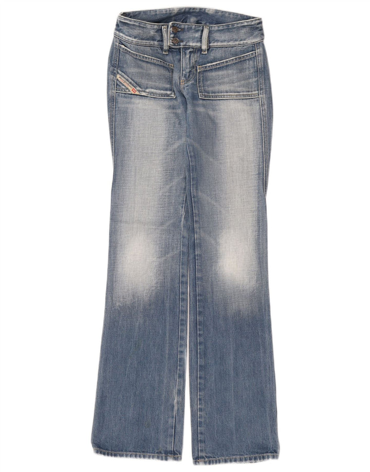 Diesel feminino bootcut jeans W26 L33 azul algodão