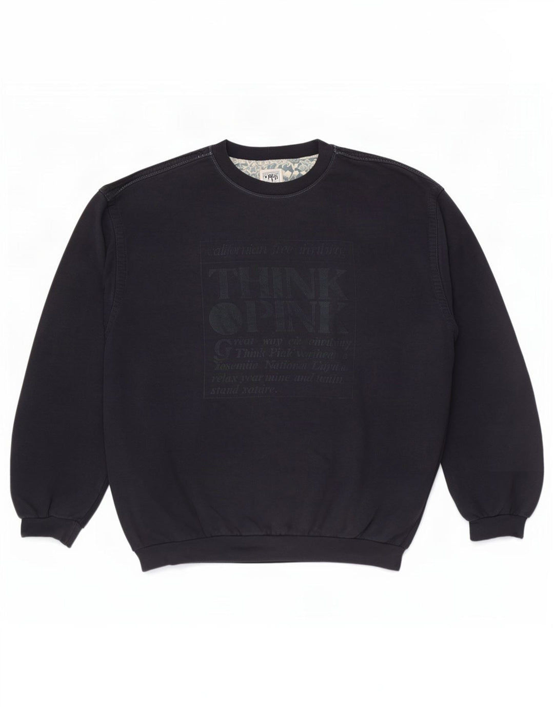 Think Pink Mens Moletom Gráfico Jumper 2XL Azul Marinho