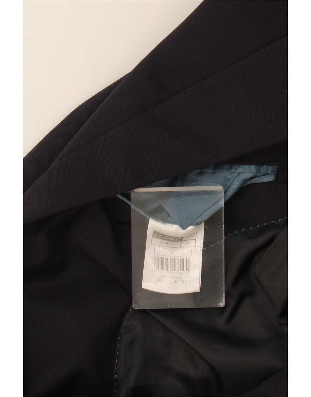 Pierre Cardin Mens 2 Button Blazer Jacket UK 42 XL Lã azul marinho