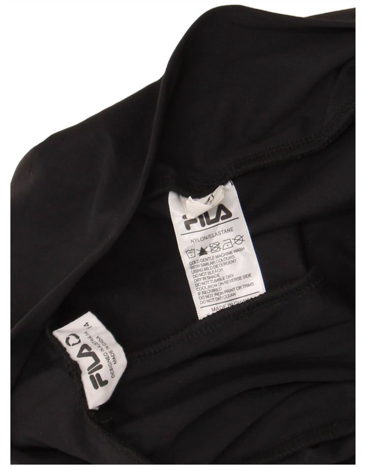 Shorts esportivo feminino Fila UK 14 grande preto nylon