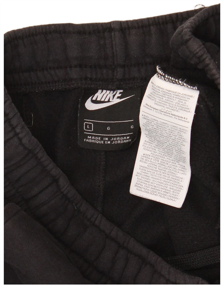 Calça de treino masculina NIKE Joggers grande algodão preto