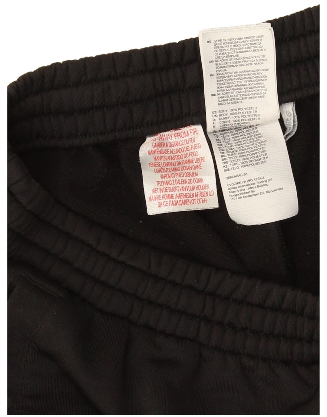 Calças de treino Adidas Menino 15-16 Anos Preto Poliéster