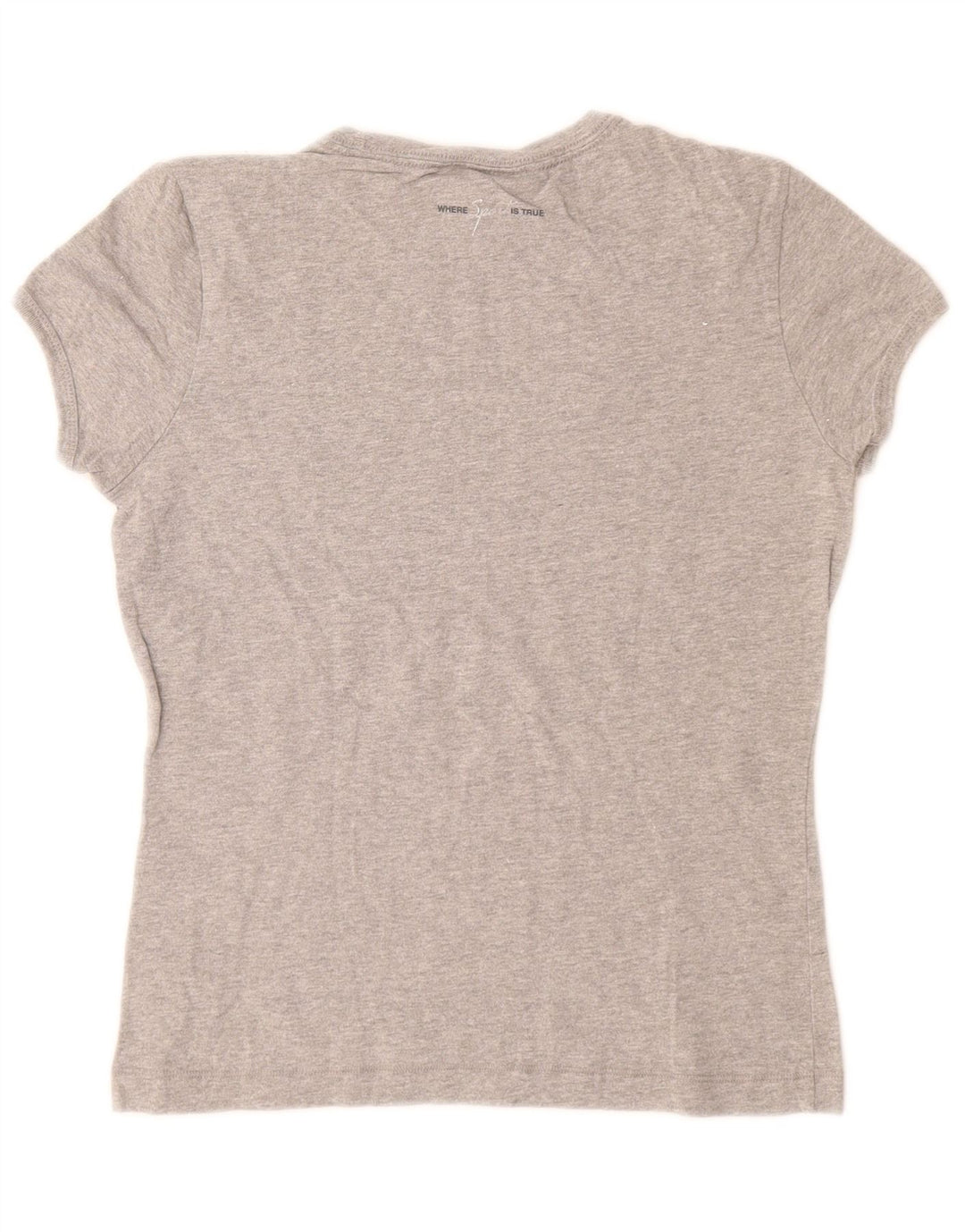 Camiseta feminina CHAMPION Heritage Classics com estampa UK 12 cinza médio