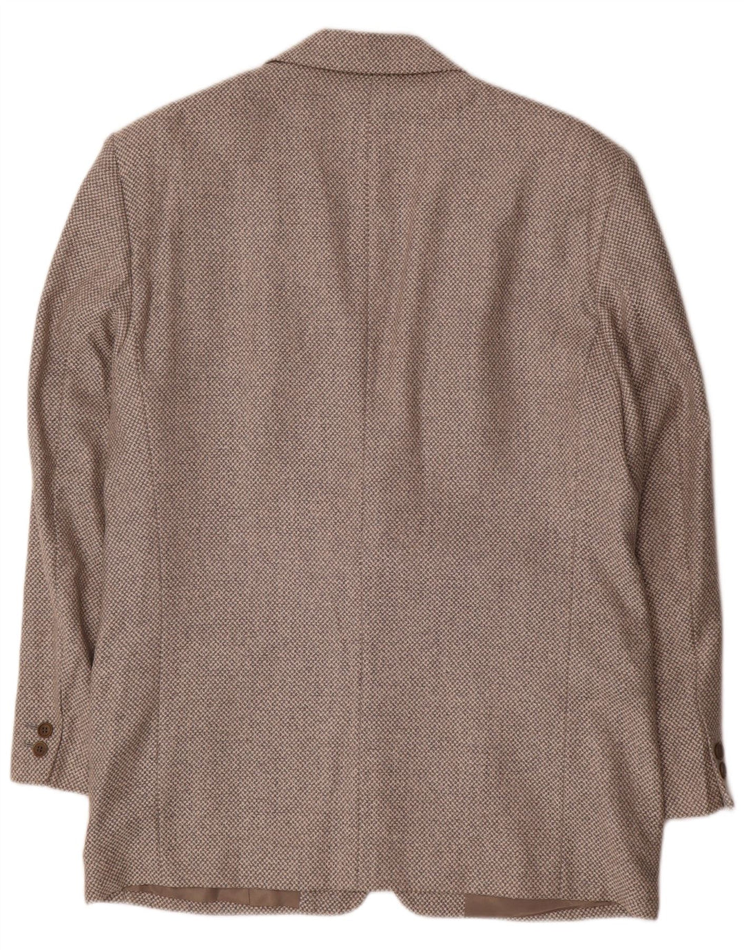 Jaqueta blazer masculina de 2 botões BYBLOS Reino Unido 40 grande lã manchada cinza