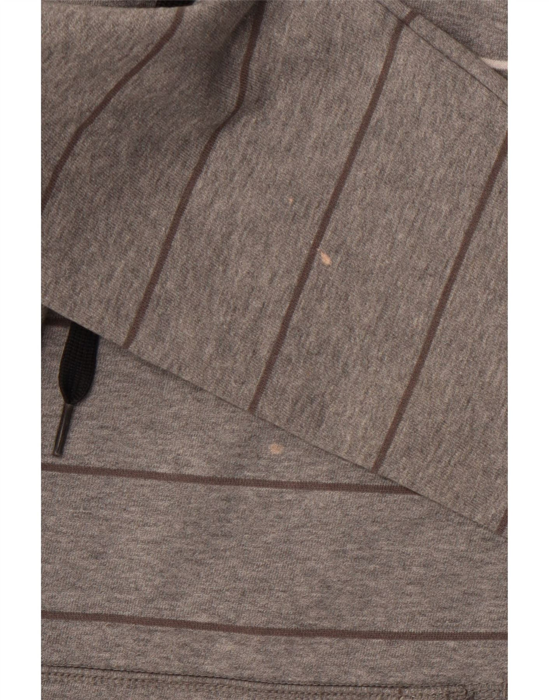 Puma Mens Hoodie Jumper Pequeno Algodão Listrado Cinza