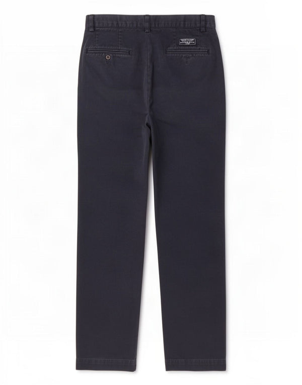 Polo Ralph Lauren Mens Straight Chino Trousers W32 L32 Navy Blue Cotton