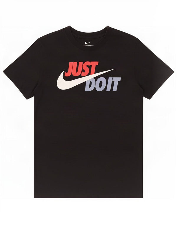 Camiseta Nike masculina gráfica top pequeno algodão preto
