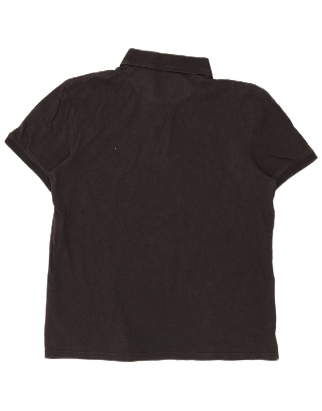 Camisa polo masculina Lyle & Scott grande algodão preto