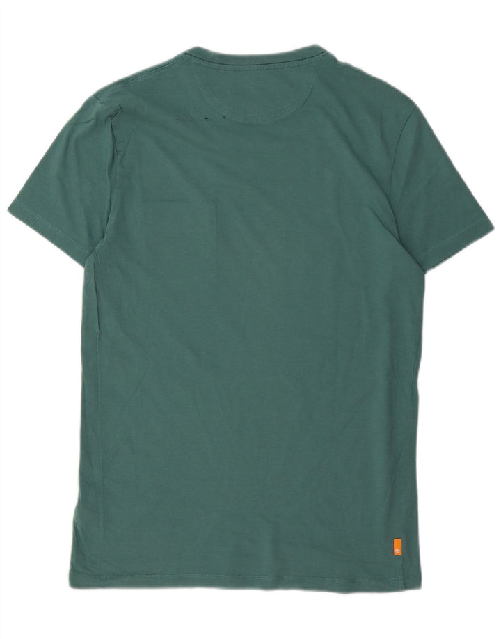 Camiseta masculina Timberland Slim Fit Top Médio Algodão Verde