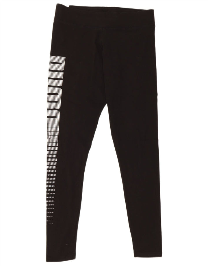 Leggings Puma Feminino UK 16 Grande Algodão Preto
