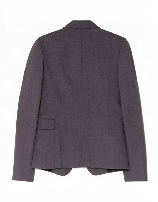 Jaqueta blazer feminina Zara com 1 botão Reino Unido 6 XS azul marinho acetato