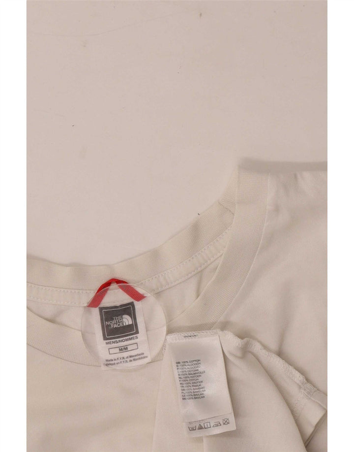 Camiseta gráfica masculina The North Face Top médio algodão branco