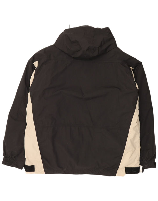 Jaqueta corta-vento masculina Kappa UK 44 2XL preta Colourblock poliamida