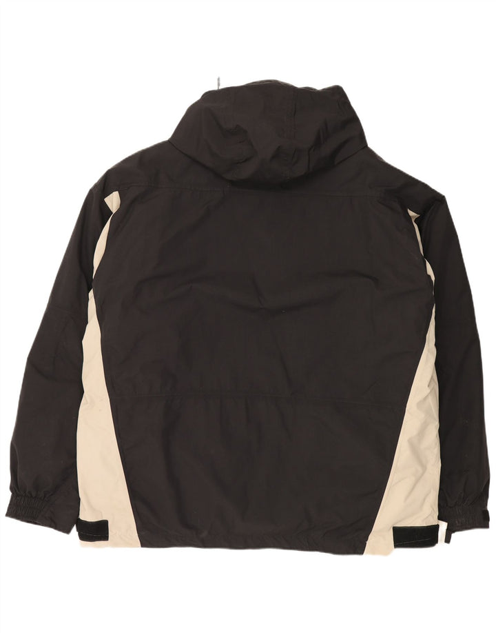 Jaqueta corta-vento masculina Kappa UK 44 2XL preta Colourblock poliamida