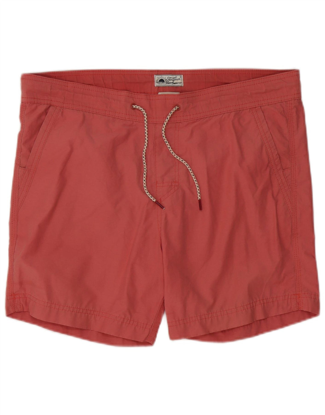 Shorts de natação masculinos Fat Face poliéster vermelho pequeno
