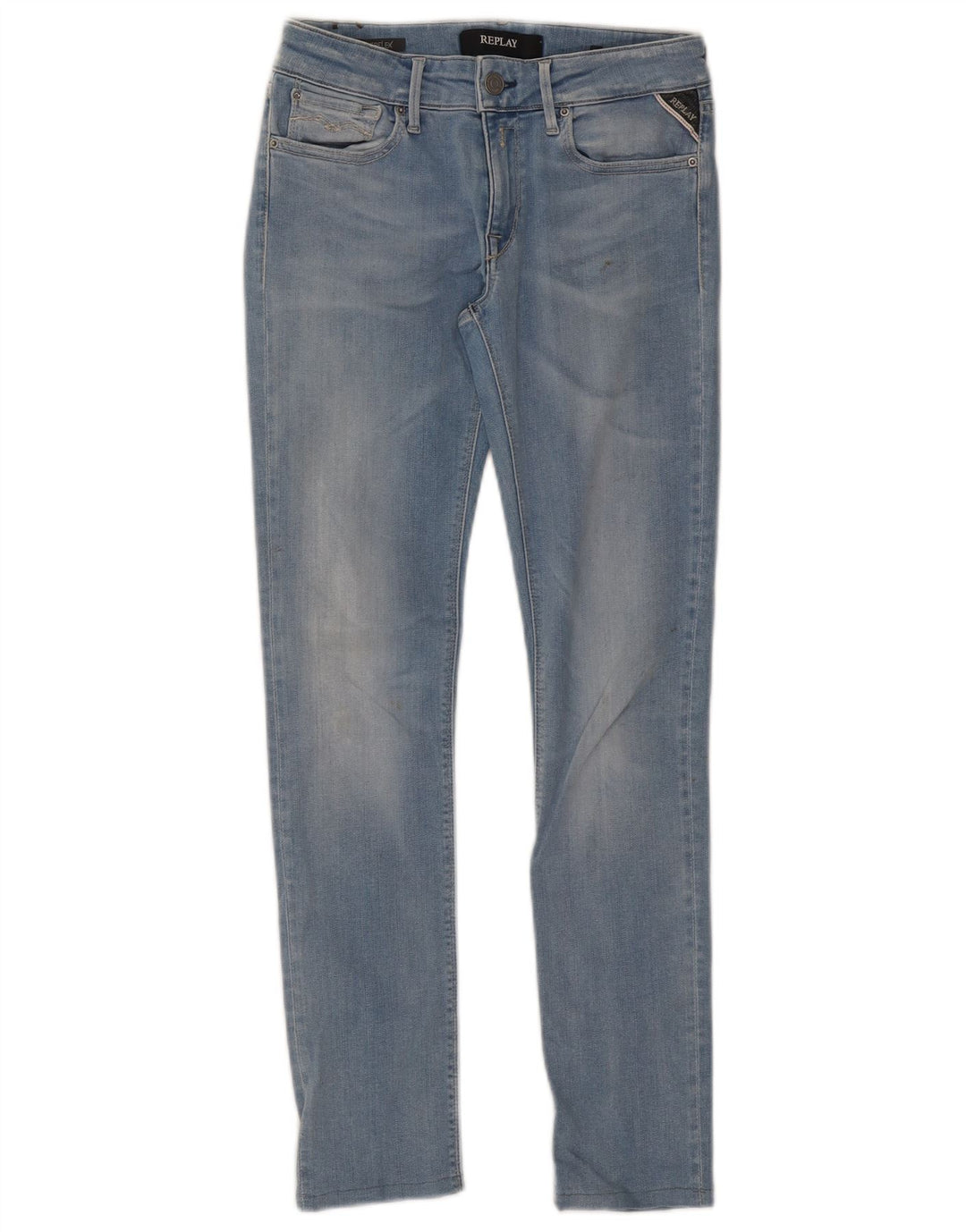 Jeans slim feminino REPLAY W27 L27 algodão azul