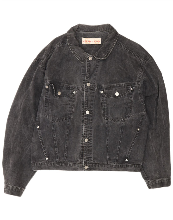 Jaqueta jeans masculina Wit Boy UK 44 2XL cinza