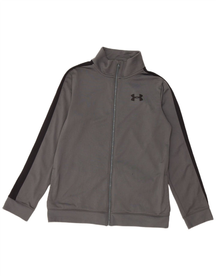 Jaqueta Under Armour Boys Tracksuit Top 13-14 Anos XL Cinza Colorblock