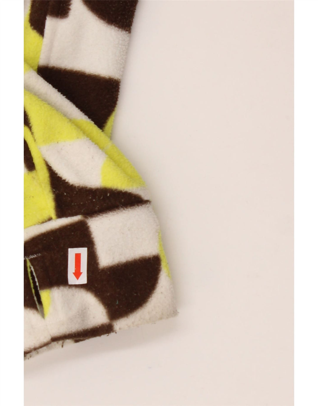 Jaqueta feminina de lã com capuz CHIEMSEE UK 18 XL multicolorida geométrica