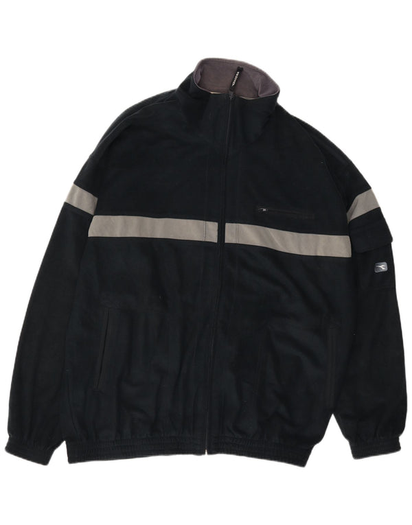 Diadora Mens Tracksuit Top Jacket UK 48 2XL Khaki Colourblock Poliéster